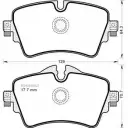 Тормозные колодки, дисковые, комплект MGA EEZV W V7GR1S 1185 1202268442