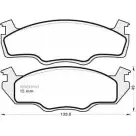 Тормозные колодки, дисковые, комплект MGA 153 H4Z35XL 1202268540 7RU HWK