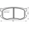 Тормозные колодки, дисковые, комплект MGA MR4W X5L I04O9 1202268564 167