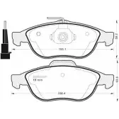 Тормозные колодки, дисковые, комплект MGA O2HNS 1202269042 AX GDAP 394