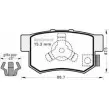 Тормозные колодки, дисковые, комплект MGA 1202270202 0Q5V5 O8 834 T33ECL