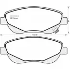Тормозные колодки, дисковые, комплект MGA E98 02 993 VO2OLRJ 1202270662
