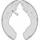 Тормозные колодки, комплект MGA M814 2 NJFH 1202274461 KDPK8