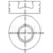 Поршень MAHLE ORIGINAL Fiat Ducato (244) 2 Фургон 2.8 JTD 127 л.с. 2005 – 2009 E01060 SD0MW 2AQ5 G