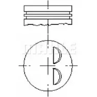 Поршень MAHLE ORIGINAL TXWWKA E59310 Ford Orion 3 (EA, GAL) Седан 1.6 Lx/GLx ?lcool 75 л.с. 1990 – 1992 TE D7UZX