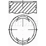 Поршень MAHLE ORIGINAL E25450 J09T6EQ Fiat Palio (178) 1 Универсал 1.3 Ex 67 л.с. 2002 – 2004 82HZI K