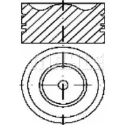 Поршень MAHLE ORIGINAL Chevrolet Z5NDU S14710 HO60P 1