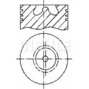 Поршень MAHLE ORIGINAL Land Rover Defender 1 (L316) Внедорожник 2.5 TD 110 4x4 (L316) 116 л.с. 1998 – 2005 S57850 P8 8E1 77MGL