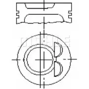 Поршень MAHLE ORIGINAL S59300 C3DWQ Ford Orion 3 (EA, GAL) Седан 1.6 Lx 75 л.с. 1990 – 1992 H EOXM