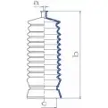 Пыльник рулевой рейки DA SILVA E1FPK1 ND0F3 WH K5192 1202464261