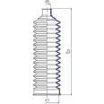 Пыльник рулевой рейки DA SILVA B5AB KE 1202464643 AHUWJ K5401