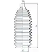 Пыльник рулевой рейки DA SILVA K5526 1202465013 YNZD1 EQCHJ 2
