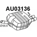 Задний глушитель VENEPORTE Audi A4 (B8) 4 Седан 2.0 Tdi 143 л.с. 2007 – 2015 XX46 O 6LNXEQ AU03136