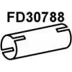 Выхлопная труба глушителя VENEPORTE UD6 MD FD30788 2WL60 Ford Focus 1 Хэтчбек 1.6 16V 100 л.с. 1998 – 2004