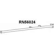 Выхлопная труба глушителя VENEPORTE JQNOA 6C OGR8WY Renault Symbol (LU) 2 Седан 1.2 16V (LU2V) 75 л.с. 2008 – 2025 RN56024