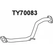 Выхлопная труба глушителя VENEPORTE TY70083 CSGC2A2 Toyota Auris (E150) 1 Хэтчбек 1.4 D 4D (NDE150) 90 л.с. 2007 – 2012 PQRQW R