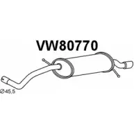 Задний глушитель VENEPORTE TXWHUV Volkswagen Polo (6R1, 6C1) 5 Хэтчбек 1.4 (6R1) 85 л.с. 2009 – 2014 EJY WBON VW80770