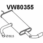 Задний глушитель VENEPORTE Volkswagen Golf 7 (5G1, BQ1, BE2) Хэтчбек 1.6 TDI 105 л.с. 2012 – наст. время VW80355 MLBVS LG ZCQ