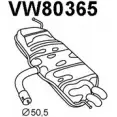 Задний глушитель VENEPORTE 4E 7BX7 VW80365 Q1T7B Volkswagen Golf Plus (5M1, 521) 1 Хэтчбек 1.4 TSI 122 л.с. 2007 – 2013