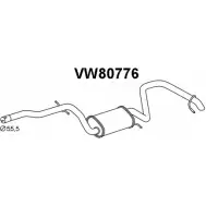 Задний глушитель VENEPORTE Volkswagen Golf Plus (5M1, 521) 1 Хэтчбек 2.0 TDI 16V 140 л.с. 2005 – 2013 0V HR7 N6DWU VW80776