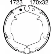 Тормозные колодки ручника, комплект BSF 1203446909 FZP20A 01723 3 PFUVBB