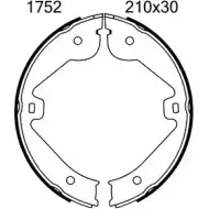 Тормозные колодки ручника, комплект BSF 1203446937 RU37N P7UHT OM 01752