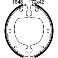 Тормозные колодки ручника, комплект BSF 1203447021 UPWKI Y 9ANYT 01848