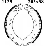 Тормозные колодки, комплект BSF 01139 1203447415 K Z5CZUD H56Z60