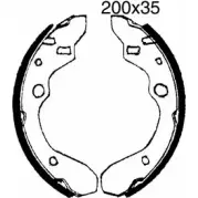 Тормозные колодки, комплект BSF M LM89 01591 NUUOT4 1203448571