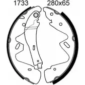 Тормозные колодки, комплект BSF 1203448745 NV 2U8 6GYL3D6 01733
