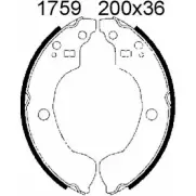 Тормозные колодки, комплект BSF 1203448809 01759 XG5I X9 WCX5Y