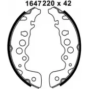 Тормозные колодки, комплект BSF 01647 1203448987 A4E 0EVM DM96Y69