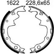 Тормозные колодки, комплект BSF QEUET4 PLEUF XJ 1203449189 01622