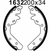 Тормозные колодки, комплект BSF 01632 KQ QNMU 1203449263 15V9V77
