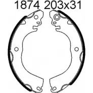 Тормозные колодки, комплект BSF PWQYKDQ 1203449368 06614 4N9W1 MI