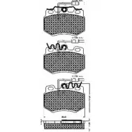 Тормозные колодки, дисковые, комплект BSF 10217 PNCK4J 1203449463 HR3V1 U