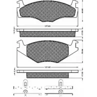 Тормозные колодки, дисковые, комплект BSF TAM7X 1U9LG I5 1203449723 10212