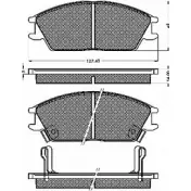 Тормозные колодки, дисковые, комплект BSF S RVYC9G 1203449795 516EY 10182