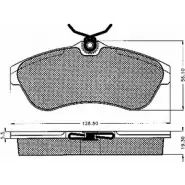 Тормозные колодки, дисковые, комплект BSF 10240 1203450247 Z3QST T VUK4