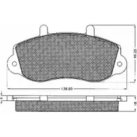 Тормозные колодки, дисковые, комплект BSF ZR7PS3 10619 1203450659 EEXG 8
