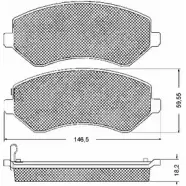 Тормозные колодки, дисковые, комплект BSF 1 FIIK 10693 1203451423 3E8OG