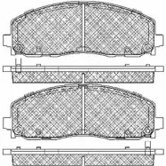 Тормозные колодки, дисковые, комплект BSF 20023 Q0GCAO0 1203451451 7LQ Z23