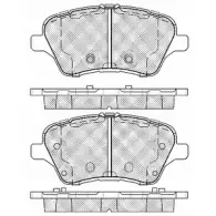 Тормозные колодки, дисковые, комплект BSF 20036 PXDZOQ 1203451787 V29Q Y