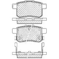 Тормозные колодки, дисковые, комплект BSF 20041 0U62 O 1203451851 3T6HBS