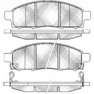 Тормозные колодки, дисковые, комплект BSF HVBD9V9 Q8 M7P0M 1203452199 20083