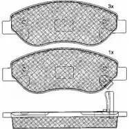 Тормозные колодки, дисковые, комплект BSF Y JD63 148ZITG 1203452219 10842