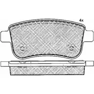 Тормозные колодки, дисковые, комплект BSF 1203452271 IZD4V23 10941 7CK 35