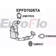 Сажевый фильтр ОГ EUROFLO ZRQ ZU QLFZIUU EPFD7026TA 1203540475