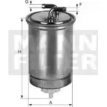 Топливный фильтр MANN-FILTER N6 ZOQAR 6Q86N 1205004604 WK 842/14