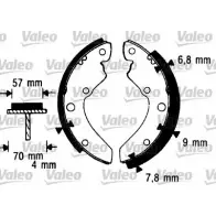 Тормозные колодки, комплект VALEO JL2 ZY HYHALB 562986 1206035308